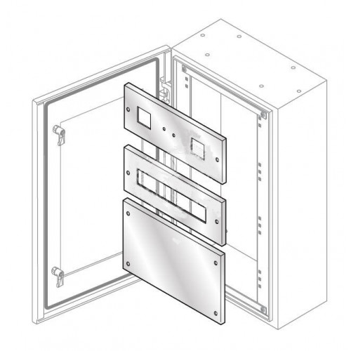 Панель нерж.ст.для изм. приборов 185х400 | PS2476X | ABB