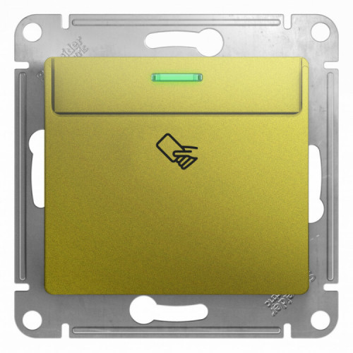 Glossa Фисташковый Выключатель карточный, сх.6, 10AX | GSL001069 | Schneider Electric