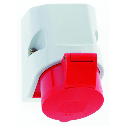 Розетка настенная 16A 4р(3P+PE) 6h 400V IP44 100х75 180 гр QC 11907 I 11907-Bals I Bals
