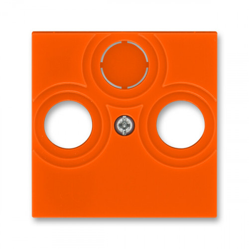 ABB Levit Оранжевый / дымчатый чёрный Накладка для розеток TV-R / TV-R-SAT Оранжевый | 5011H-A00300 66 | 2CHH080300A4066 | ABB