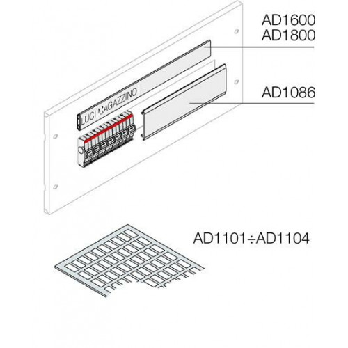 Маркировка 2мод.15x27мм ВхШ (192шт) | AD1102 | ABB