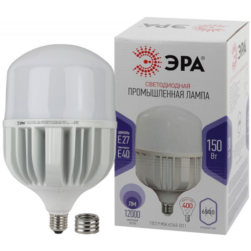 Лампа светодиодная промышленная LED POWER T160-150W-6500-E27/E40 (диод, колокол, 150Вт, холодн, E27/E40) | Б0051796 | ЭРА