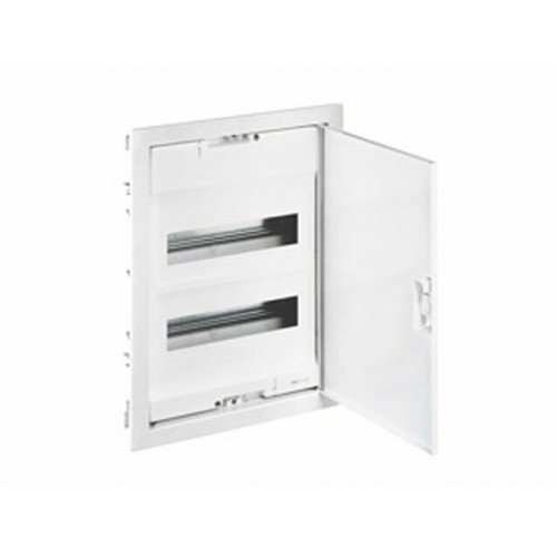 Щит встраиваемый Nedbox - со скругленной дверью белой RAL 9010 - 2 рейки - 24+4 модуля | 001412 | Legrand