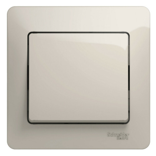 Glossa Молочный Выключатель 1-клавишный сх.1, 10AX (в сборе) | GSL000912 | SE