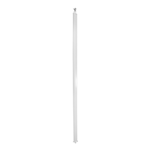 Универсальная колонна алюминиевая с крышкой из алюминия 1 секция, высота 4,02 метра, с возможностью увеличения высоты до 5,3 метра, цвет белый | 65311
