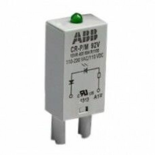 Светодиод зеленый CR-P/M-92V 110-230В AC/DC для реле CR-P, CR-M | 1SVR405654R1100 | ABB