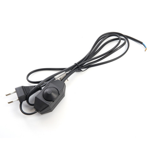 Сетевой шнур DM103-200W 230V 1,5+0,5м (с диммером) черный | 23059 | FERON