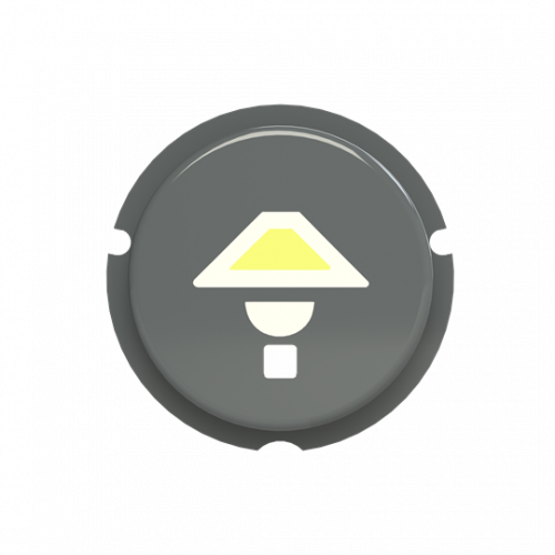 SBL-N2GR Кнопка освещение free@home, Zenit, серый | SBL-N2GR | 2CLA202610N1402 | ABB