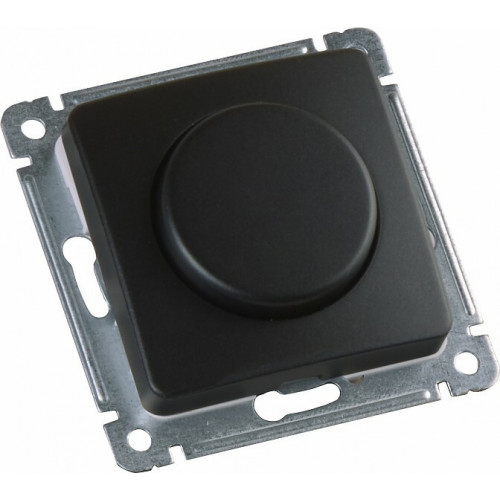 Светорегулятор (диммер) скрытой установки, поворотно-нажимного типа, механизм, цвет черный | ДС-315-472-08 | HEGEL