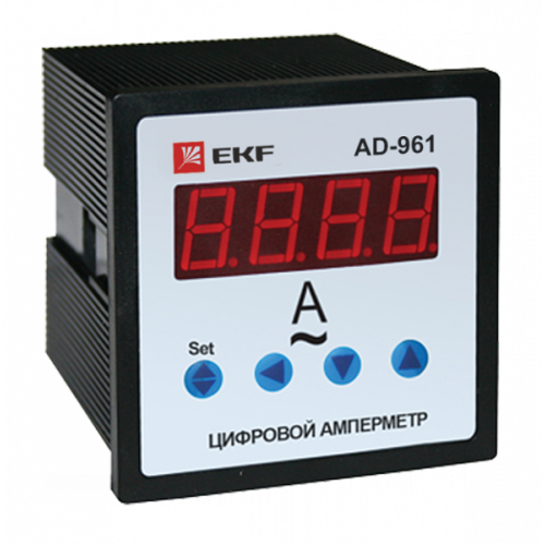 Амперметр AM-D961 цифровой на панель 96х96 однофазный EKF PROxima | ad-961 | EKF