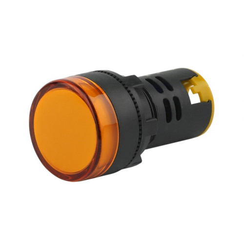 Лампа AD22DS(LED)матрица d22мм желтый 12В AC/DC (10/1000/12000) | Б0045604 | ЭРА