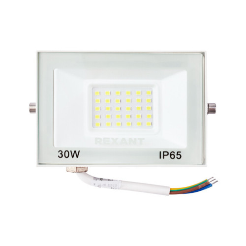 Прожектор СДО 30 Вт 2400 Лм 5000 K белый корпус | 605-025 | Rexant