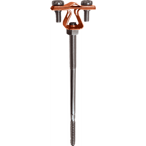 Держатель проводника круглого 8-10 мм для деревянного фасада, медь|90022|Ezetek