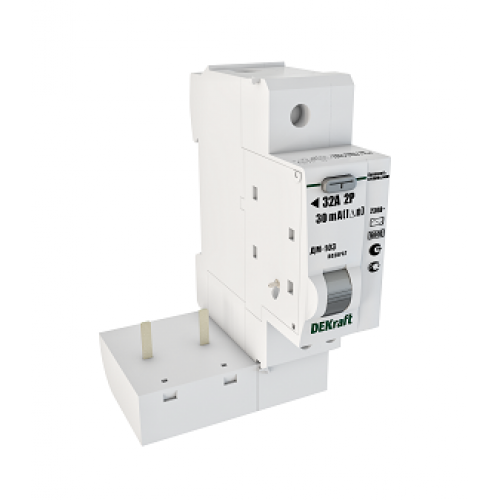 Выключатель автоматический дифференциального тока для ВА-103 1Р+N 63А 300мА AC 6кА ДМ-103 | 16105DEK | DEKraft