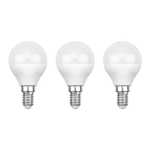 Лампа светодиодная Шарик (GL) 9.5 Вт E14 903 Лм 6500 K холодный свет (3 шт./уп.) | 604-207-3 | Rexant
