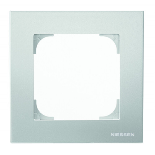 Рамка 1-постовая, серия SKY, цвет серебристый алюминий|2CLA857100A1301| ABB