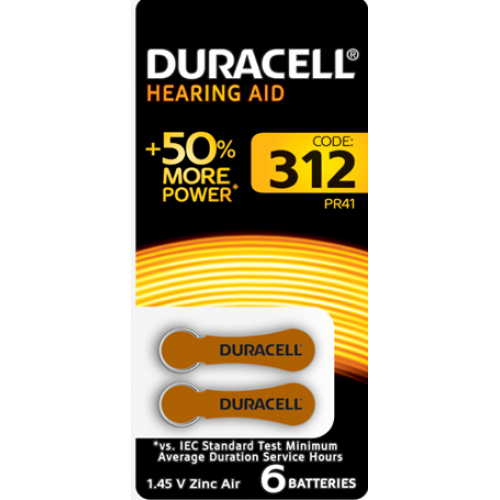 Батарейки Duracell ZA312-6BL | Б0039181 | Duracell