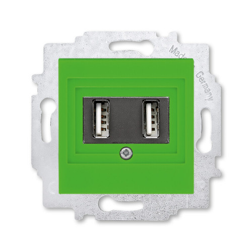 ABB Levit Зелёный USB зарядка 2-ая | 5014H-A00040 67W | 2CHH290040A6067 | ABB