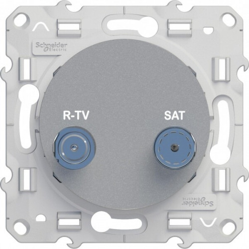 Odace Алюминий Розетка R-TV/SAT | S53R454 | Schneider Electric