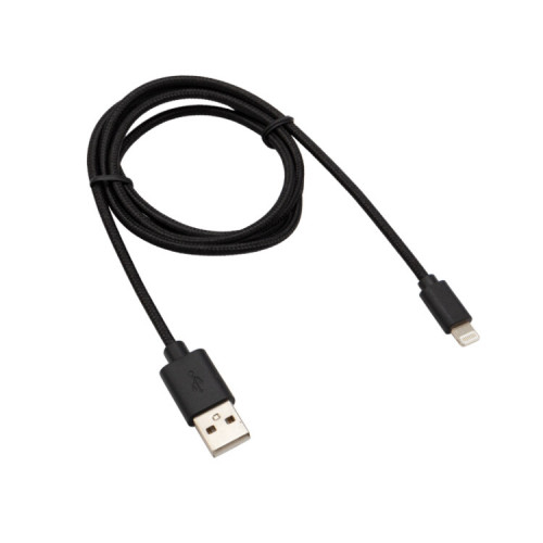 Кабель REXANT USB-Lightning 1 м, черная нейлоновая оплетка |18-7055 | REXANT