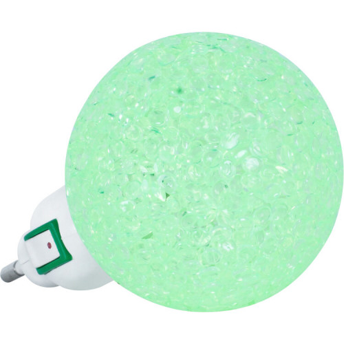 Ночник светодиодный NLA 10-BG ШАР зелёный с выключателем 230В | 4690612028903 | IN HOME