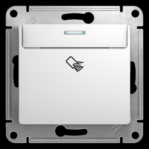 Glossa Белый Выключатель карточный, сх.6 | GSL000169 | SE