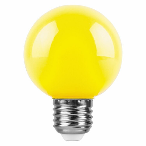 Лампа светодиодная LB-371 Шар E27 3W желтый | 25904 | Feron