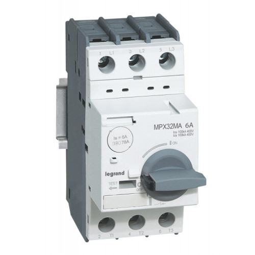 Выключатель автоматический для защиты электродвигателей MPX3 32MA 0,63A 100kA | 417343 | Legrand