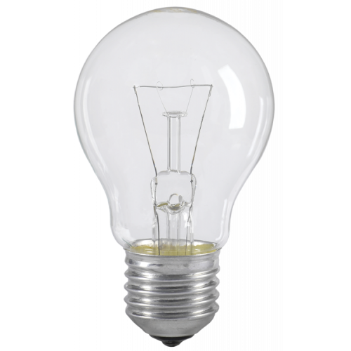 Лампа накаливания A55 шар прозр. 95Вт E27 | LN-A55-95-E27-CL | IEK