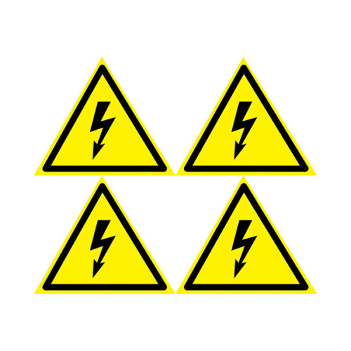 Наклейка знак электробезопасности «Опасность поражения электротоком» 130х130х130 мм 5шт. | 56-0006-3 | REXANT