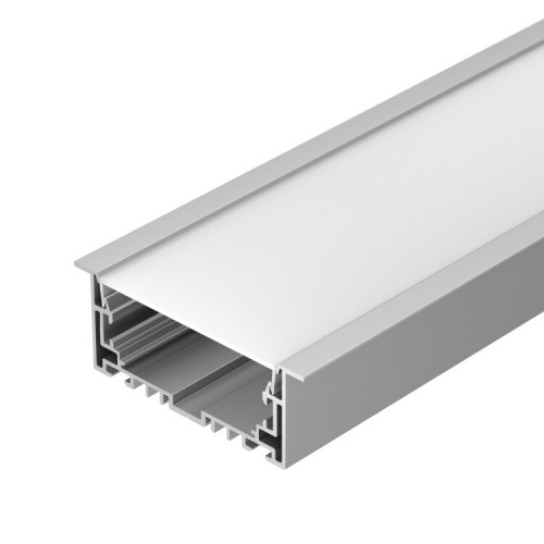 Профиль алюминиевый для светодиодной ленты с экраном S2-LINIA94-F-2500 ANOD+OPAL (ARL, Алюминий) | 021178 | Arlight