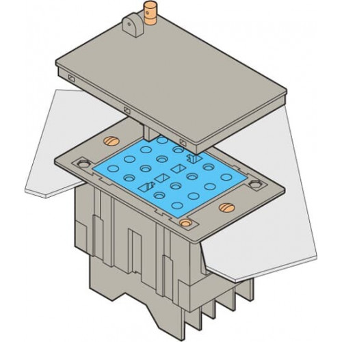 Блок PC-E-VA-8-8 Клеммный для цепей полярности, контакт до разрыва, монтаж в панель, зажим под болт | 1SNA166630R0100 | TE