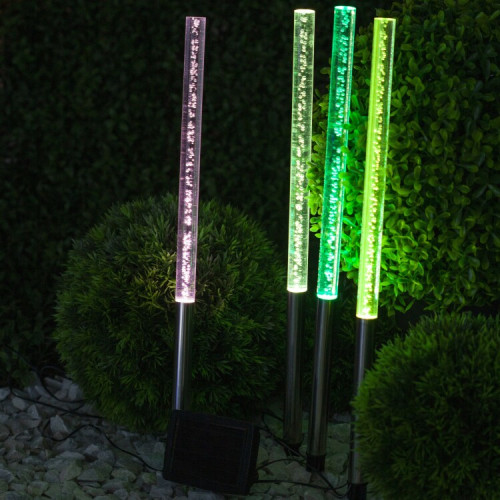 Cветильник садовый декоративный Пузырьки на солнечной батарее, ERASF024-22 4 шт 53 см | Б0044231 | ЭРА