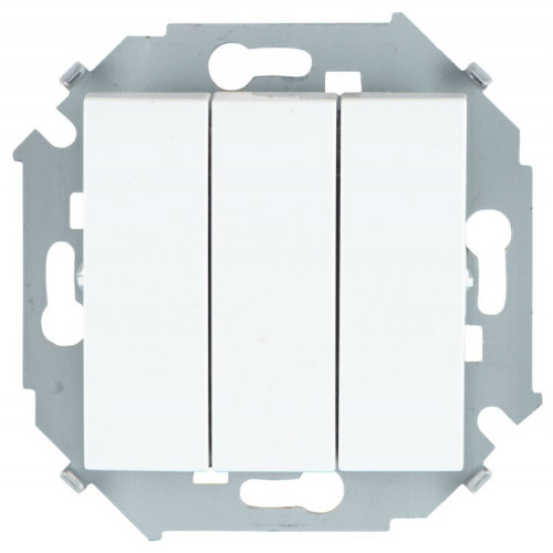 Simon 15 Белый Выключатель 3-кл, 10А 250В, винт. зажим | 1591391-030 | Simon