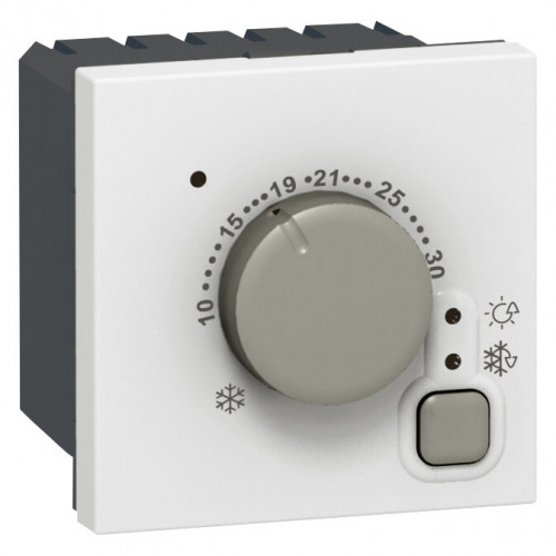 Электронный термостат - Программа Mosaic - от 5 до 30° C - 2 модуля - белый | 076720 | Legrand