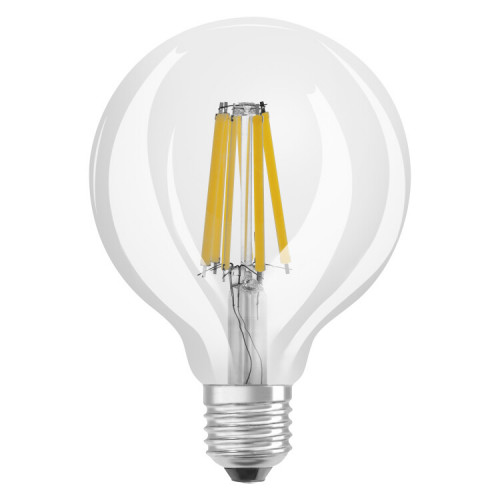 Лампа светодиодная филаментная диммируемая LED Superstar G95 1521лм 11Вт 4000К E27 колба G95 320° прозр стекло 220-240В | 4058075602977 | OSRAM