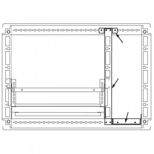 Комплект для создания кабельного отсека, для шкафов DAE/CQE1800 x 400 | R5PFI1840 | DKC