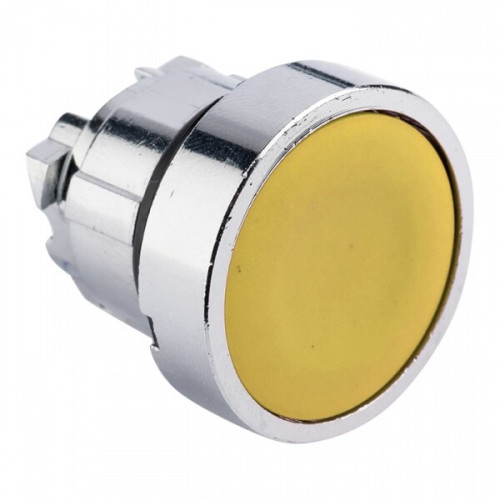Исполнительный механизм кнопки XB4 желтый плоский возвратный без фиксации, без подсветки EKF PROxima | XB4BA-Y | EKF