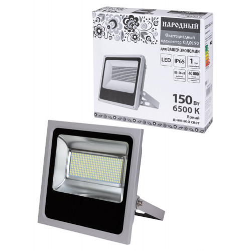 Прожектор светодиодный СДО 150-2-H 150Вт 6500К IP65 серый | SQ0336-0211 | TDM