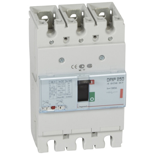 Автоматический выключатель DPX3 250 - термомагнитный расцепитель - 36 кА - 400 В~ - 3П - 160 А | 420237 | Legrand