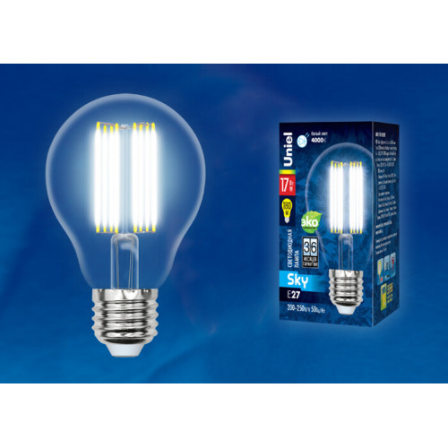 Лампа светодиодная LED-A70-17W/4000K/E27/CL PLS02WH LED. 
