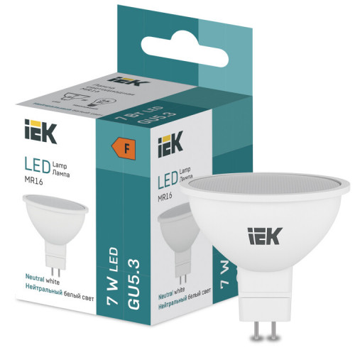 Лампа светодиодная MR16 570lm 4000K GU5 | LL-I-MR16-7-230-40-GU5 | IEK