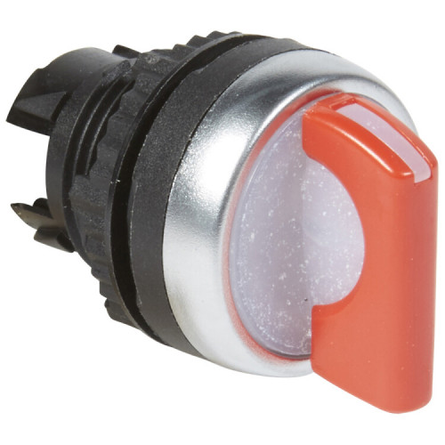 Переключатель - Osmoz - для комплектации - с подсветкой - 3 положения с возвратом в центрs - 45° - красный | 024054 | Legrand