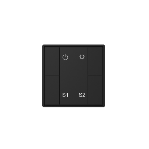 Кнопочная панель 4-х кл. (1 группа/2 сцены), пластиковый корпус, черный DA-SW-S2-PB | DA-SW-S2-PB | VARTON