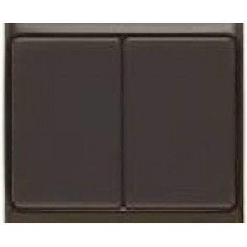 БРИКС коричневый Выключатель 2-клавишный О/У ВС20-2-0-БК | EVB20-K30-10-DC | IEK