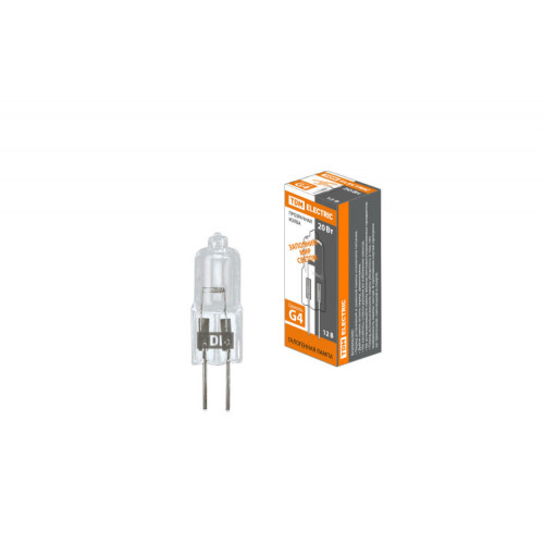 Лампа галогенная капсульная 20Вт 12В G4 JC | SQ0341-0046 | TDM