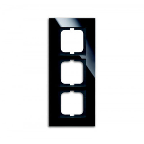 Рамка 3-постовая, серия carat, чёрное стекло | 1754-0-4324 | 2CKA001754A4324 | ABB