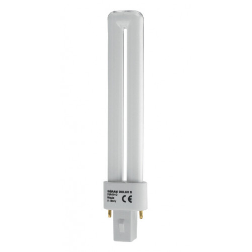 Лампа энергосберегающая КЛЛ 9Вт G23 нейтральная холодно-белая 4000К DULUX S 9W/840 G23 10X1 | 4050300010588 | Osram