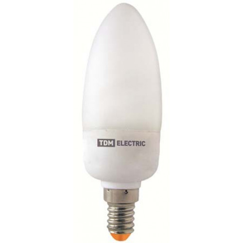 Лампа энергосберегающая КЛЛ-С-9 Вт-2700 К–Е14 | SQ0323-0097 | TDM