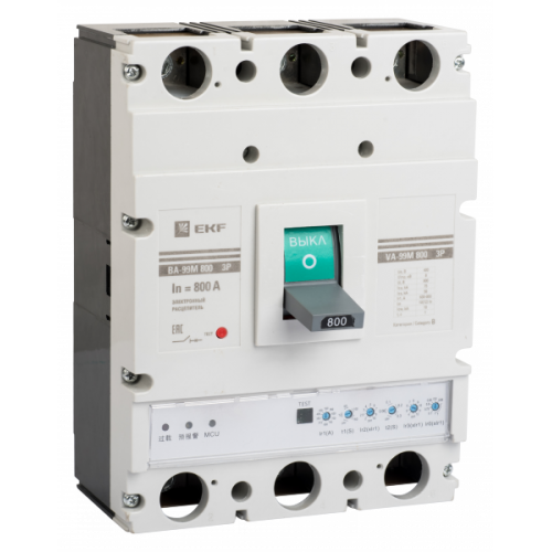Выключатель автоматический ВА-99М 800/800А 3P 75кА с электронным расцепителем PROxima | mccb99-800-800me | EKF